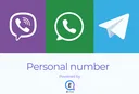 Логотип Viber & Telegram & WhatsApp от E-chat