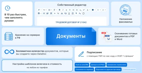 DataDoc: конструктор документов, изображение 2