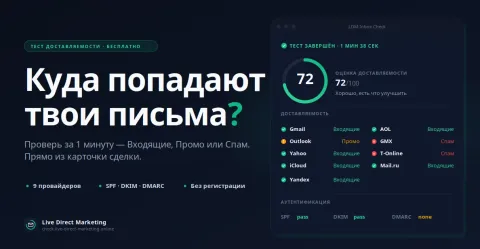 Тест доставляемости email за 1 минуту, изображение 3