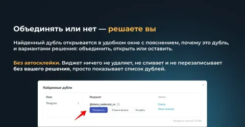 Поиск дублей от Make Rock (дубли контактов, компаний, сделок, склейка), изображение 2