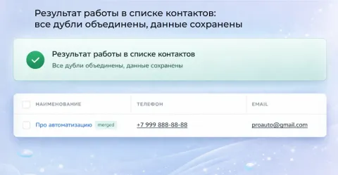 Дубли контактов от компании Про Автоматизацию, изображение 3